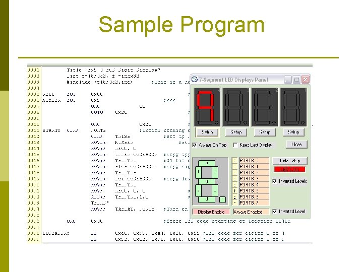 Sample Program 