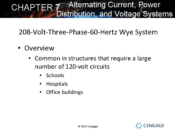 CHAPTER 7 Alternating Current, Power Distribution, and Voltage Systems 208 -Volt-Three-Phase-60 -Hertz Wye System