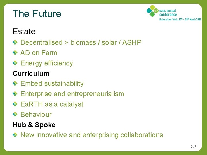 The Future Estate Decentralised > biomass / solar / ASHP AD on Farm Energy