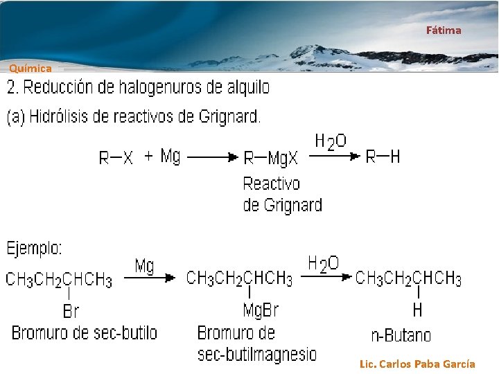 Fátima Química Lic. Carlos Paba García 