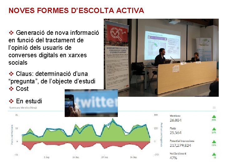 NOVES FORMES D’ESCOLTA ACTIVA v Generació de nova informació en funció del tractament de