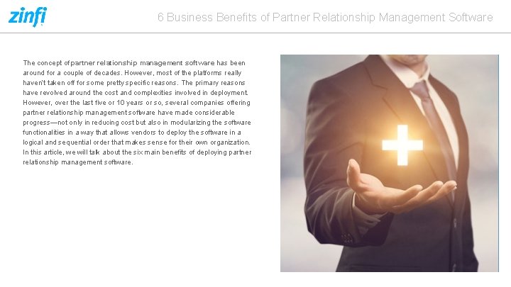 6 Business Benefits of Partner Relationship Management Software The concept of partner relationship management