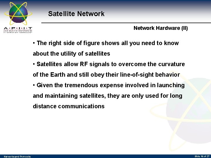 Satellite Network Hardware (II) • The right side of figure shows all you need