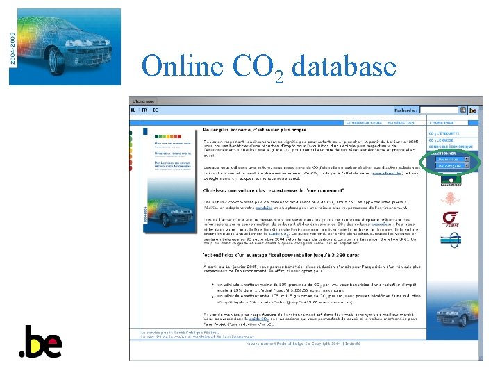 Online CO 2 database 