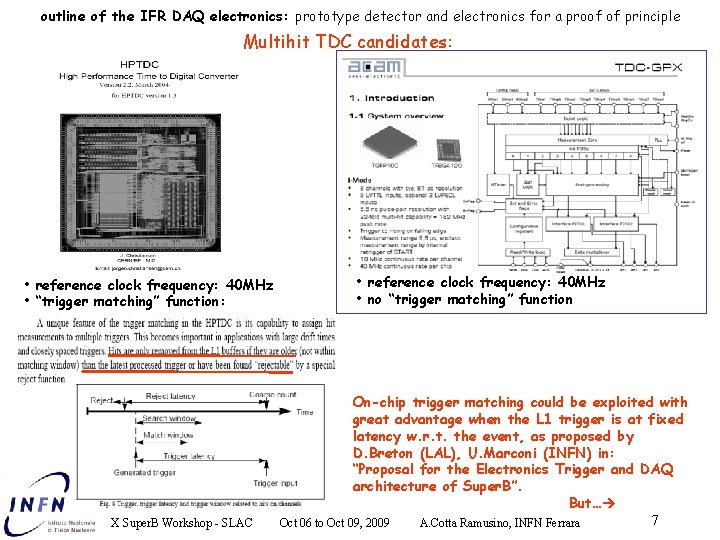 outline of the IFR DAQ electronics: prototype detector and electronics for a proof of