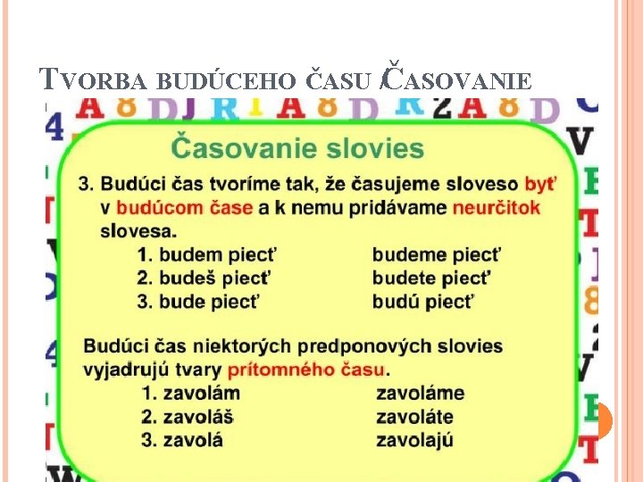 TVORBA BUDÚCEHO ČASU /ČASOVANIE 