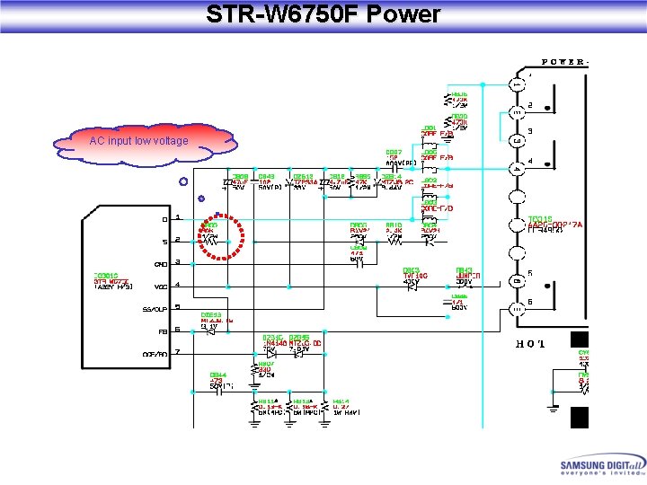 STR-W 6750 F Power AC input low voltage 