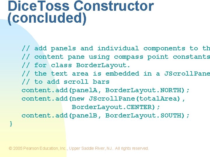 Dice. Toss Constructor (concluded) // add panels and individual components to th // content Dice. Toss Constructor (concluded) // add panels and individual components to th // content