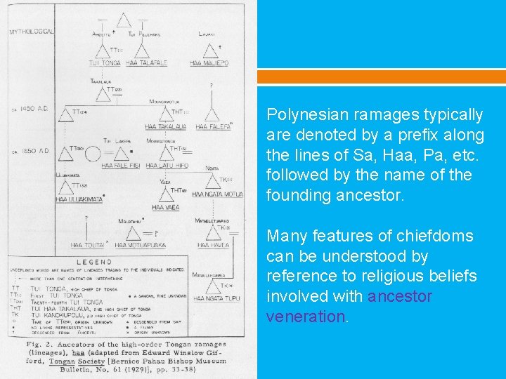Polynesian ramages typically are denoted by a prefix along the lines of Sa, Haa,