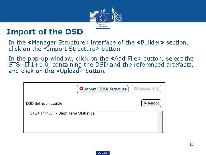 Import of the DSD In the «Manager Structure» interface of the «Builder» section, click