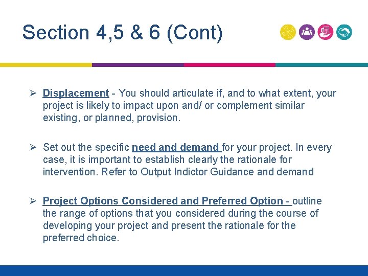 Section 4, 5 & 6 (Cont) Ø Displacement - You should articulate if, and