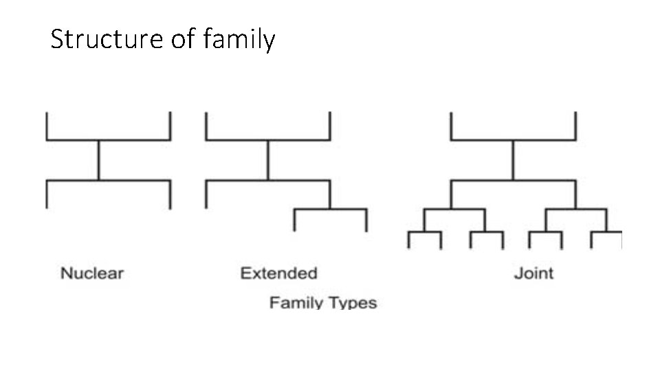 Structure of family 