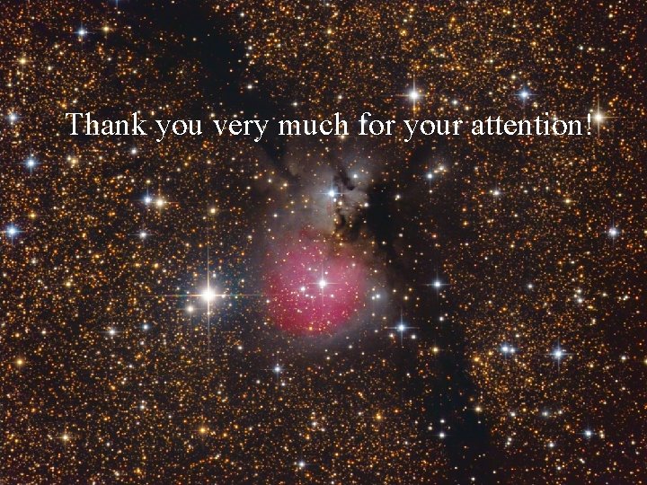 Thank you very much for your attention! 