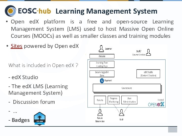 Learning Management System • Open ed. X platform is a free and open-source Learning Learning Management System • Open ed. X platform is a free and open-source Learning