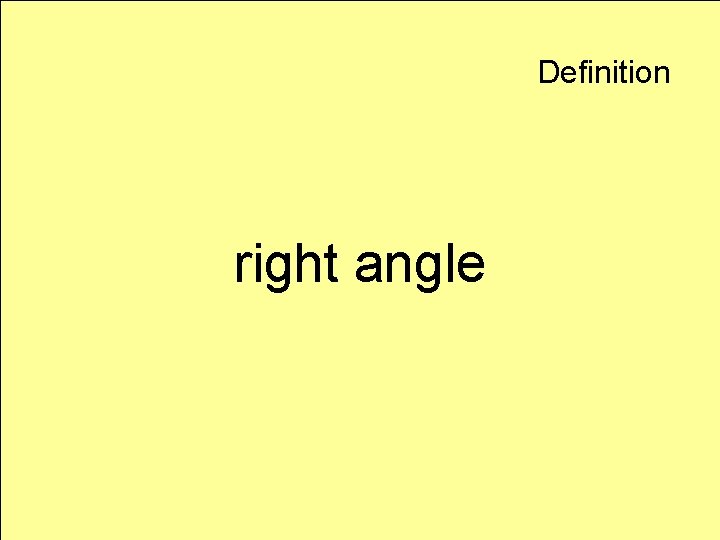 Definition right angle 