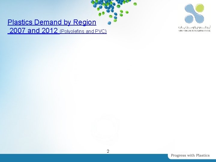 Plastics Demand by Region 2007 and 2012 (Polyolefins and PVC) 2 