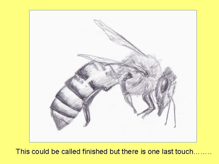 This could be called finished but there is one last touch……. . 