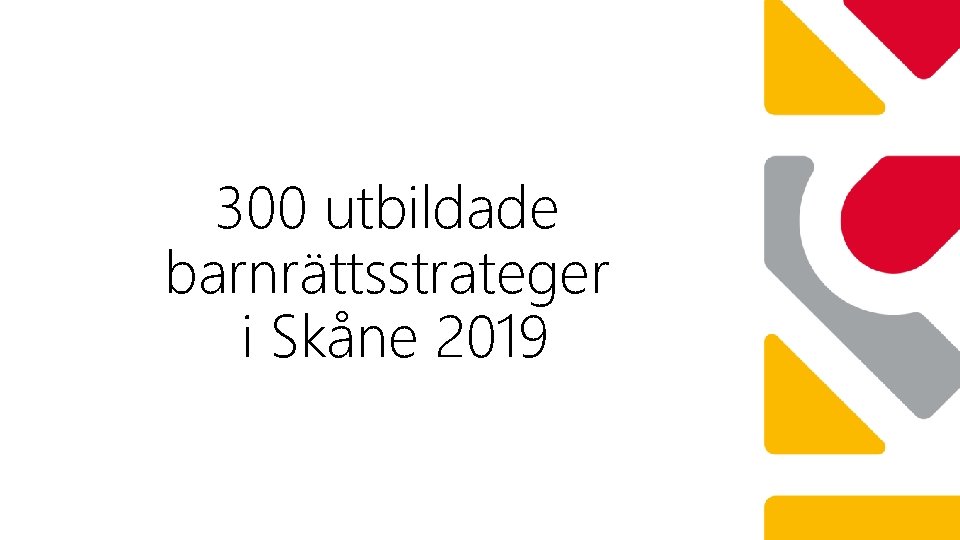 300 utbildade barnrättsstrateger i Skåne 2019 