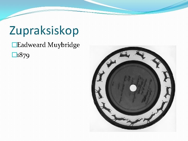 Zupraksiskop �Eadweard Muybridge � 1879 