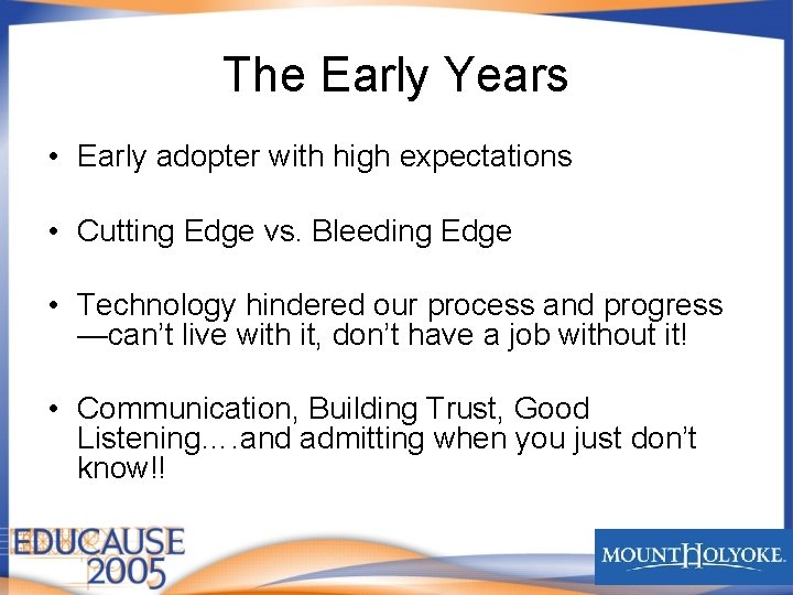 Transformations Mount Holyokes Class Project a Digital