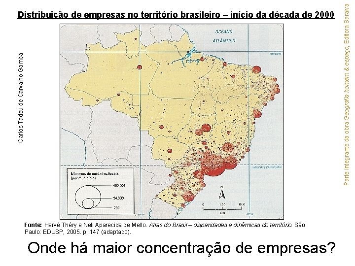 Fonte: Hervé Théry e Neli Aparecida de Mello. Atlas do Brasil – disparidades e