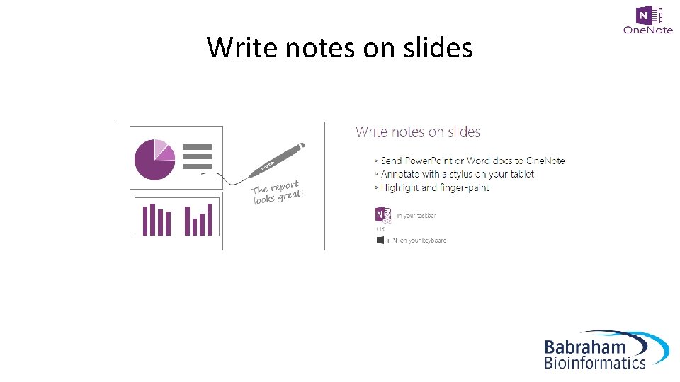 Write notes on slides 