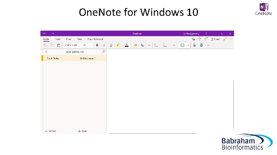 One. Note for Windows 10 