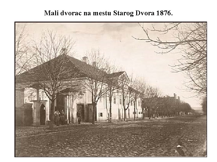 Mali dvorac na mestu Starog Dvora 1876. 