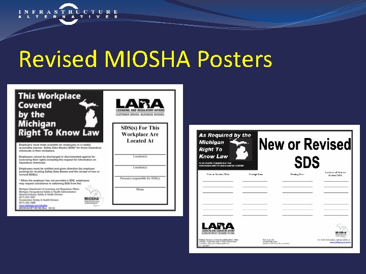 Revised MIOSHA Posters 