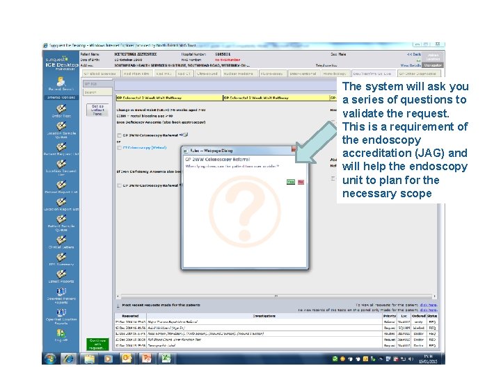 The system will ask you a series of questions to validate the request. This