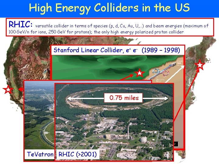 High Energy Colliders in the US RHIC: versatile collider in terms of species (p, High Energy Colliders in the US RHIC: versatile collider in terms of species (p,