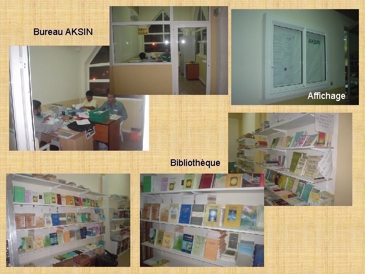 Bureau AKSIN Affichage Bibliothèque 