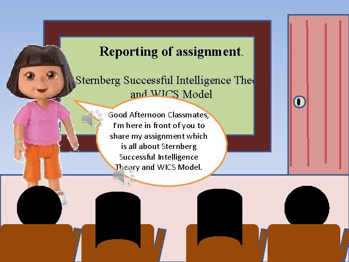 Reporting of assignment. Sternberg Successful Intelligence Theory and WICS Model Good Afternoon Classmates, I’m