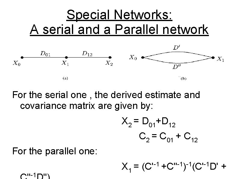 Special Networks: A serial and a Parallel network For the serial one , the