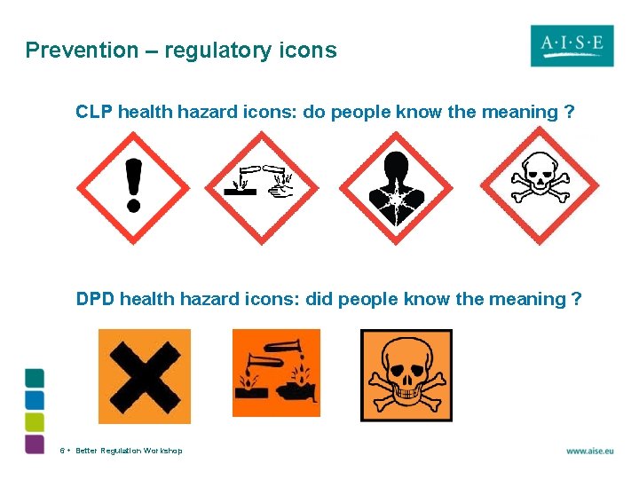 Prevention – regulatory icons CLP health hazard icons: do people know the meaning ?