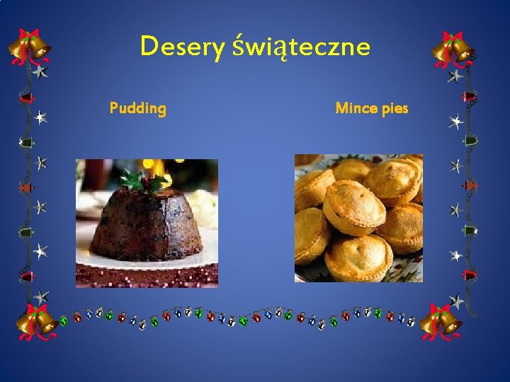 Desery świąteczne Pudding Mince pies 