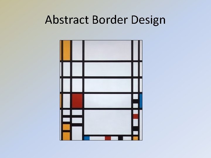 Abstract Border Design 