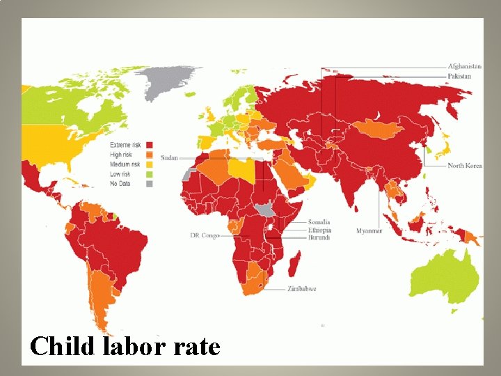 Child labor rate 