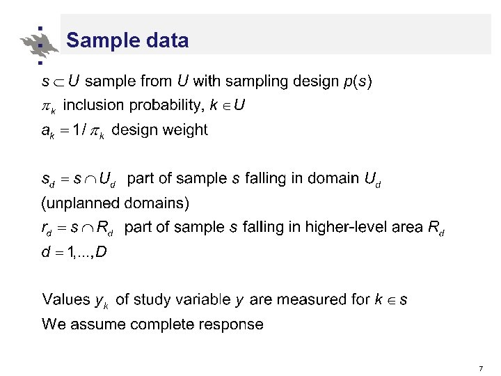 Sample data 7 Sample data 7