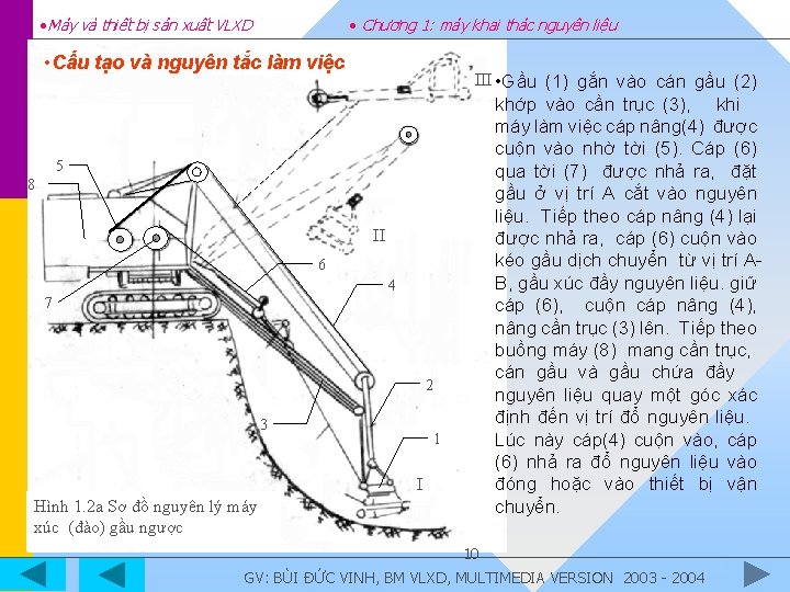 • Máy và thiết bị sản xuất VLXD • Chương 1: máy khai