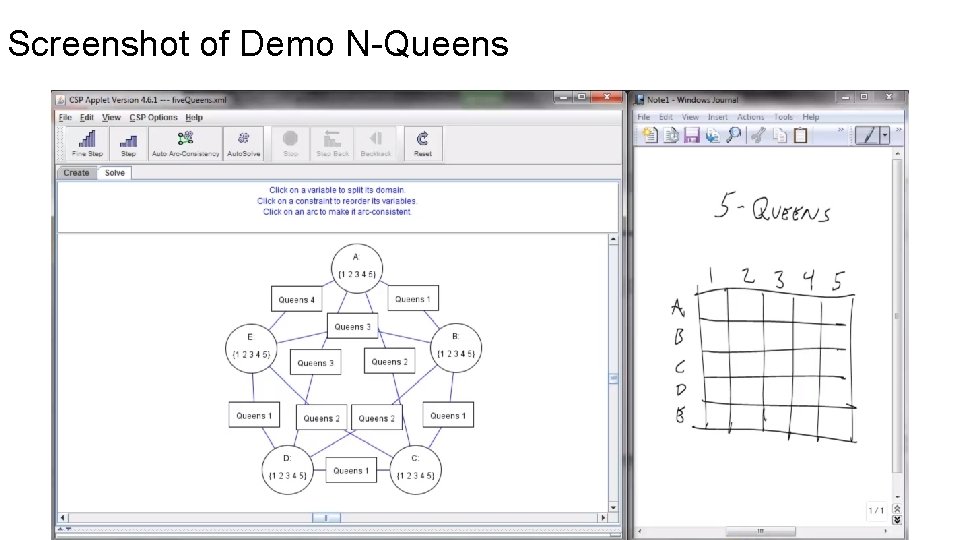 Screenshot of Demo N-Queens 
