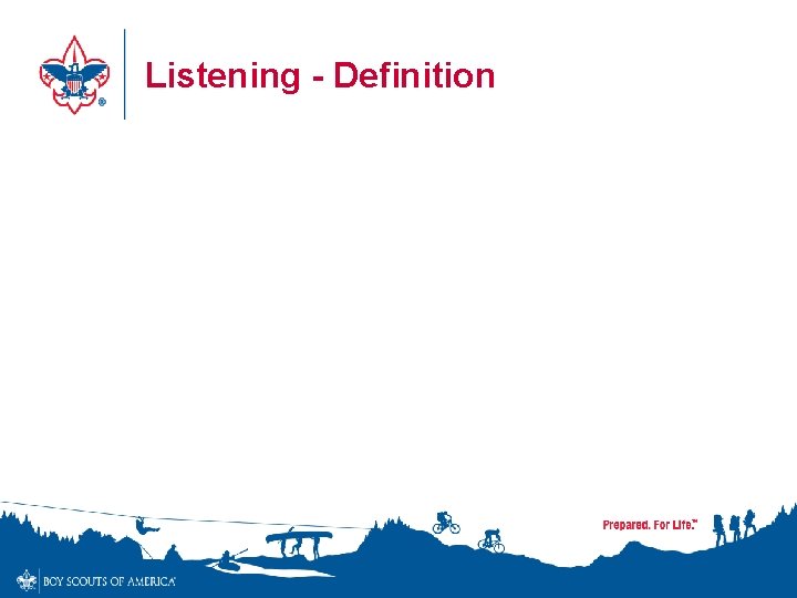 Listening - Definition 