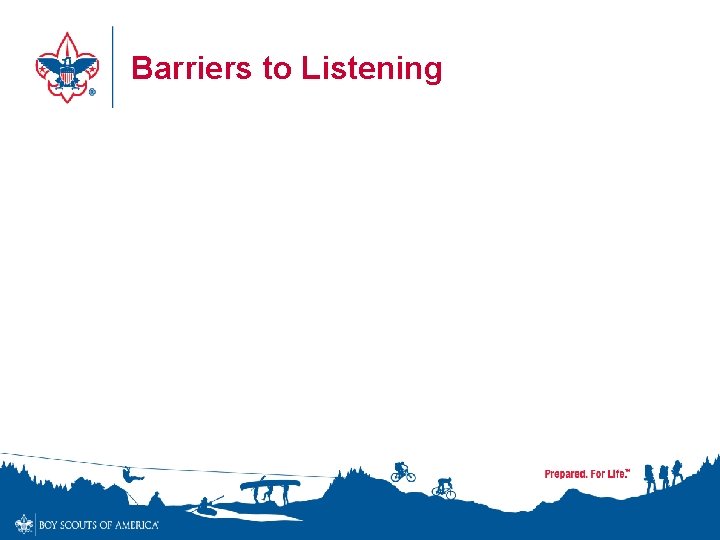 Barriers to Listening 