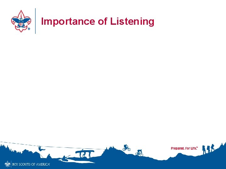 Importance of Listening 