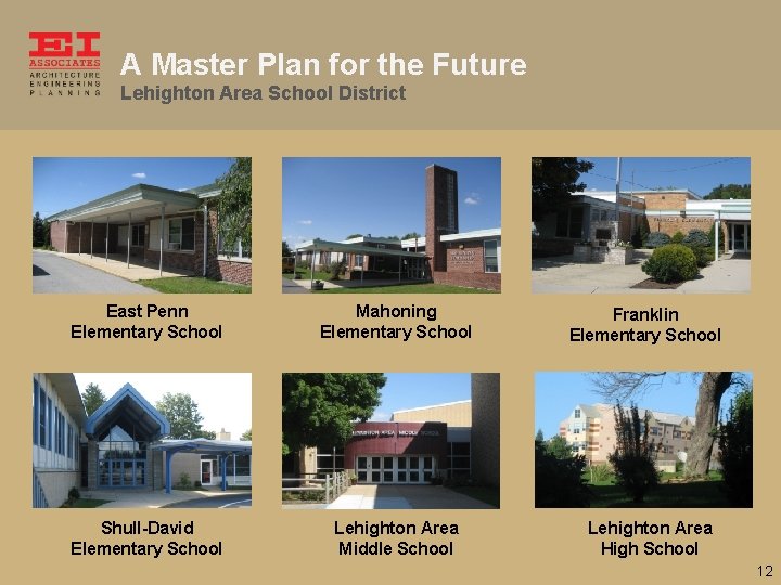 A Master Plan for the Future Lehighton Area School District East Penn Elementary School