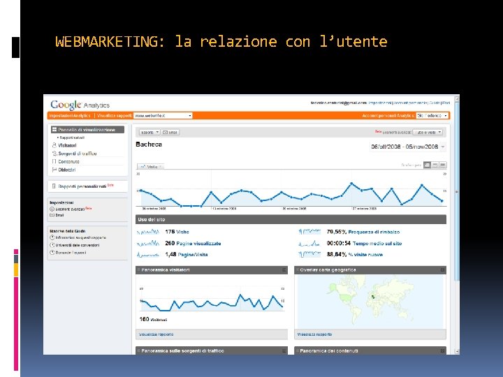 WEBMARKETING: la relazione con l’utente 