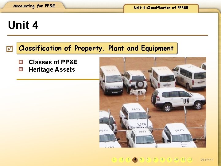 Accounting for PP&E Unit 4: Classification of PPP&E Unit 4 þ Classification of Property,