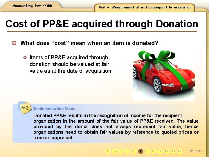 Accounting for PP&E Unit 6: Measurement at and Subsequent to Acquisition Cost of PP&E
