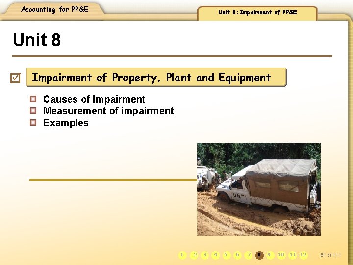 Accounting for PP&E Unit 8: Impairment of PP&E Unit 8 þ Impairment of Property,