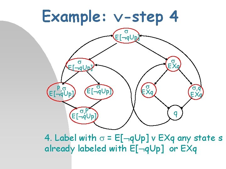 Example: -step 4 E[ q. Up] EXq E[ q. Up] P, E[ q. Up]